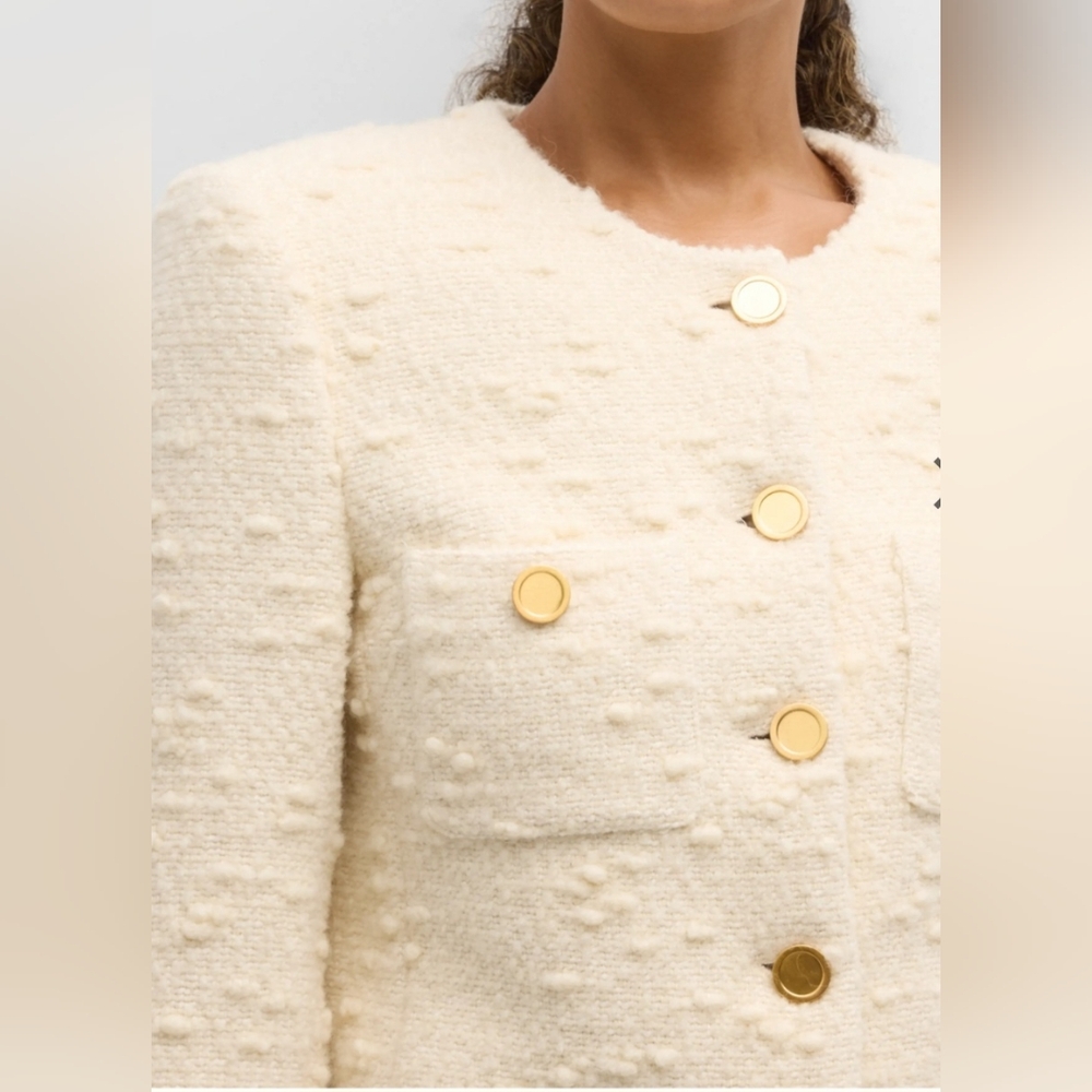 FRAMECropped Button-Front Jacket